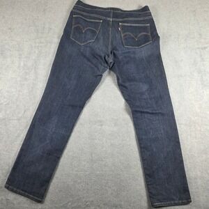 Levi's PullOn Straight Leg Jeans Womens 14M W32 L32 Dark  Excellent Comfort